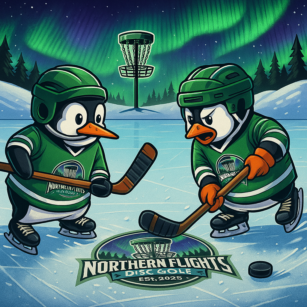 Northern Flights Disc Golf — Hockey penguin