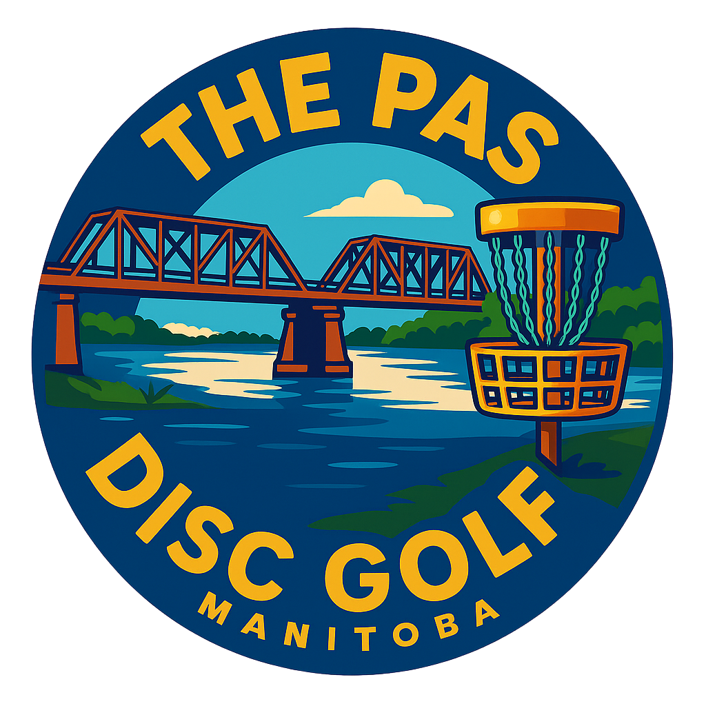 The Pas Manitoba Disc Golf Logo